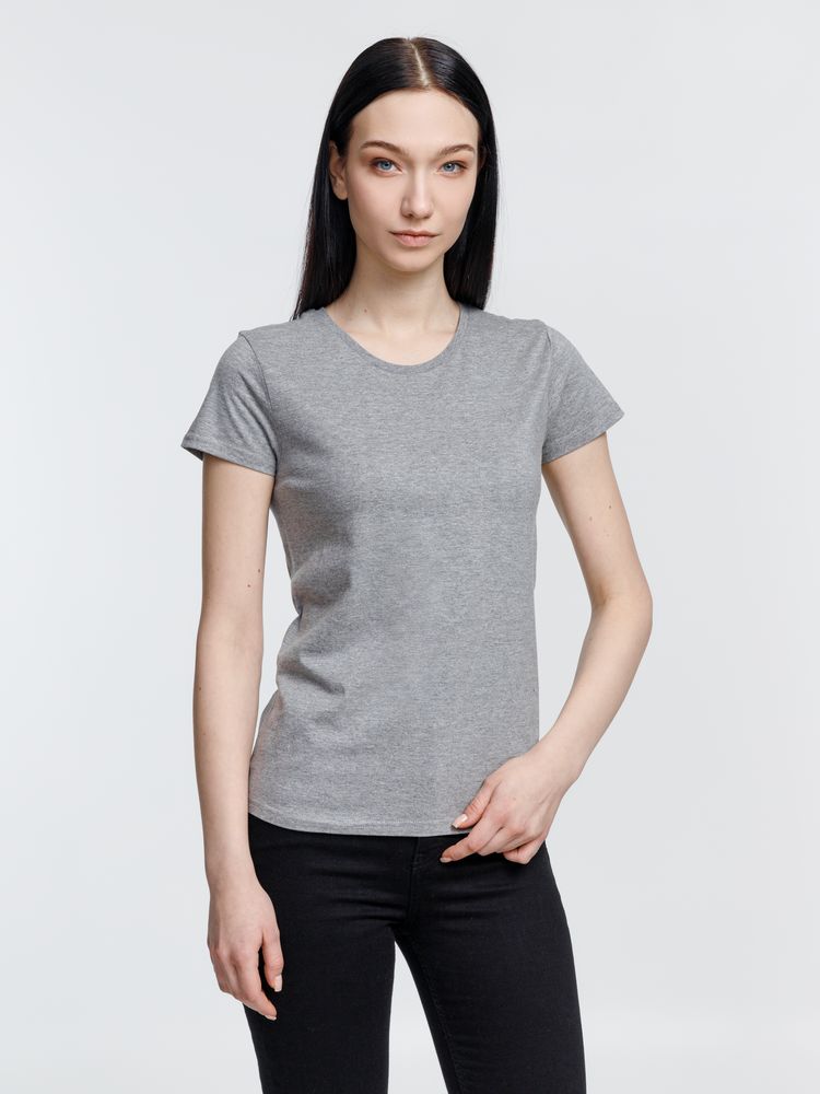 Футболка женская Pioneer Women, серый меланж / Миниатюра модельного (1000)