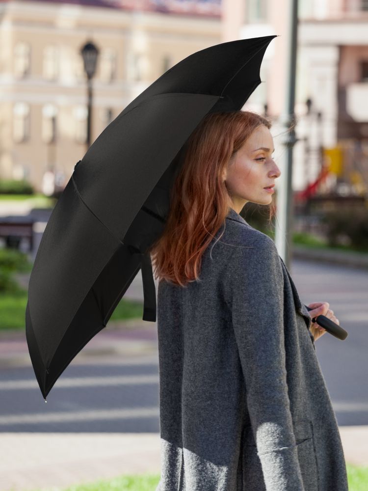 Зонт наоборот Style, трость, черный / Миниатюра модельного (1000)