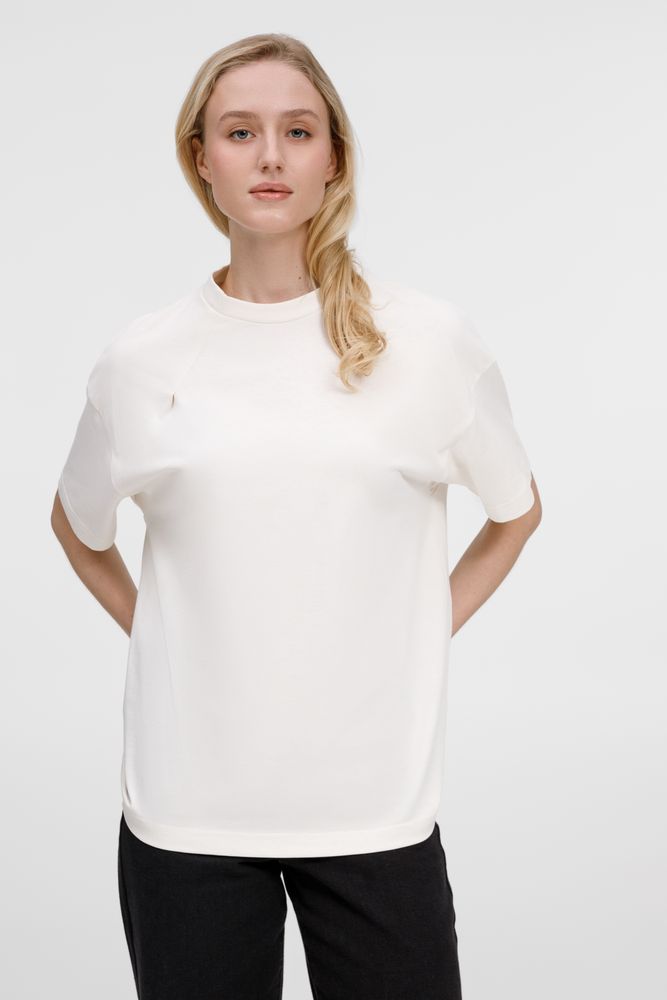 Футболка оверсайз унисекс Sinkopa, молочно-белая / Миниатюра модельного (1000)