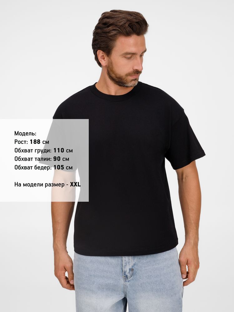 Футболка оверсайз унисекс Legacy, черная / Миниатюра модельного (1000)