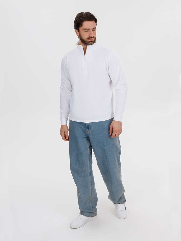 Свитшот на молнии Morfiss, белый / Миниатюра модельного (1000)