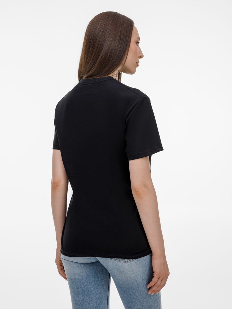 Футболка унисекс T-Bolka 180, черная / Миниатюра модельного (1000)