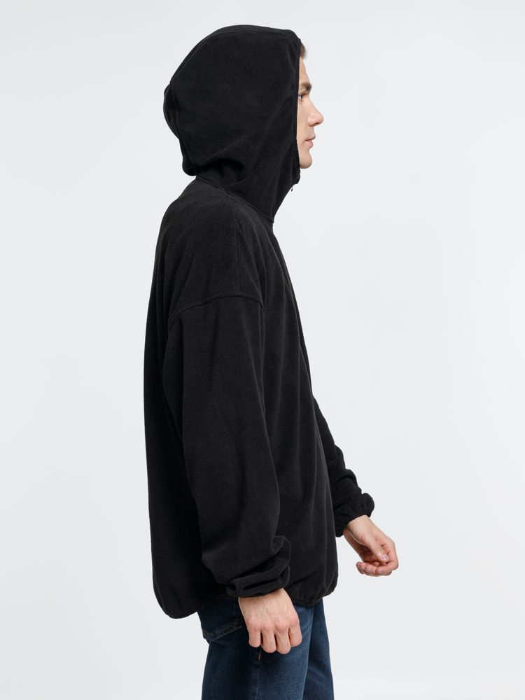 Анорак флисовый унисекс Fliska, черный / Миниатюра модельного (1000)