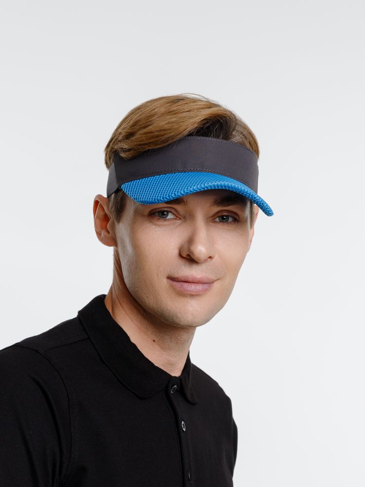 Козырек Grand Slam, темно-серый с синим / Миниатюра модельного (1000)