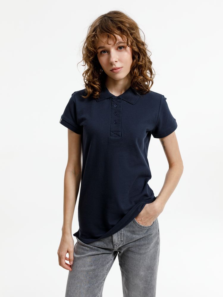 Рубашка поло женская Virma Premium Lady, темно-синяя / Миниатюра модельного (1000)