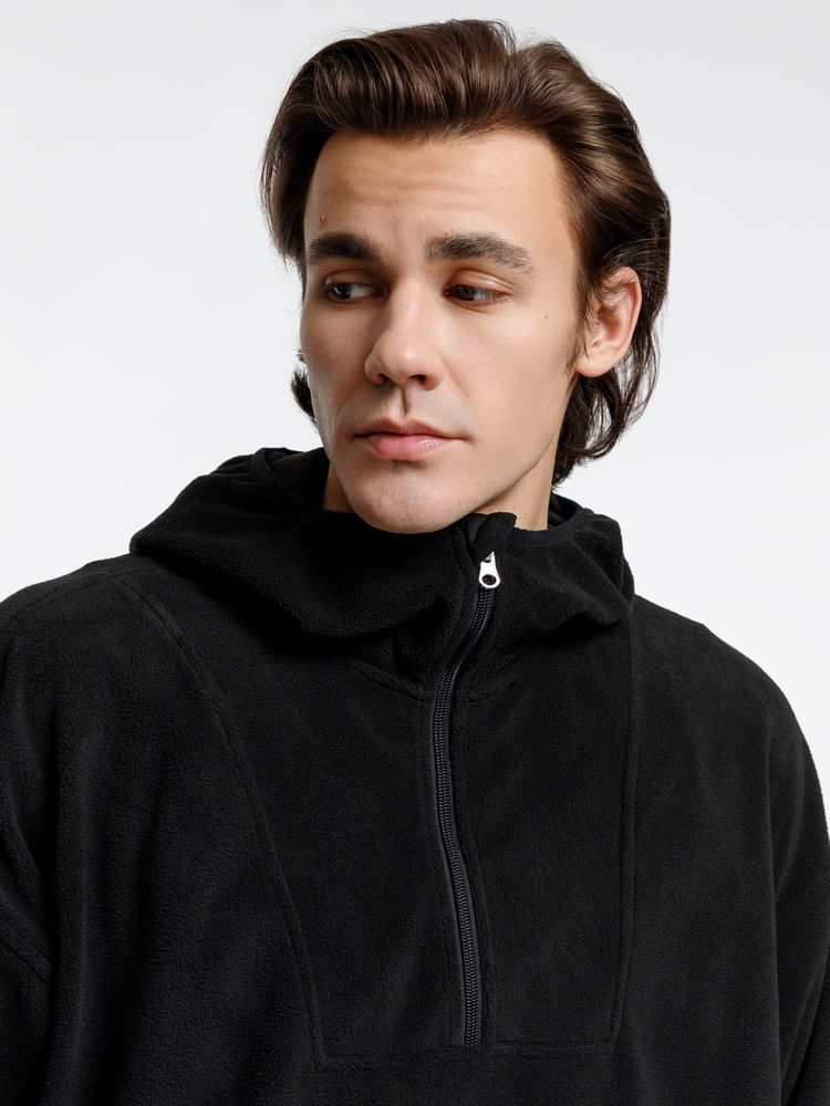 Анорак флисовый унисекс Fliska, черный / Миниатюра модельного (1000)