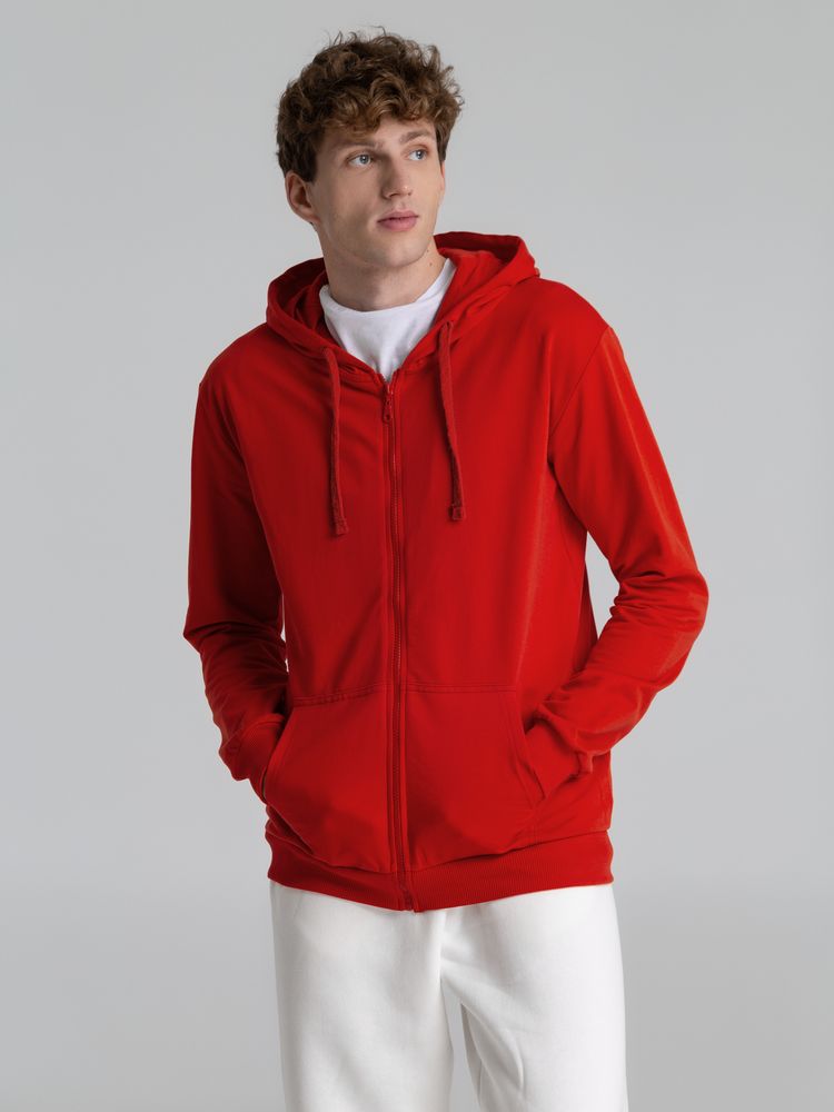 Толстовка на молнии с капюшоном Siverga 2.0, красная / Миниатюра модельного (1000)