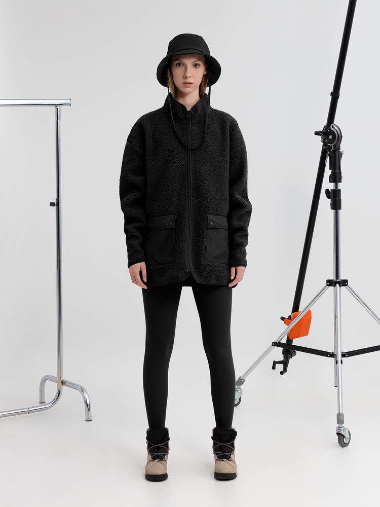 Куртка унисекс Oblako, черная / Миниатюра модельного (1000)
