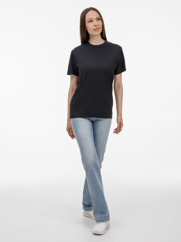 Футболка унисекс T-Bolka 180, черная / Миниатюра модельного (1000)