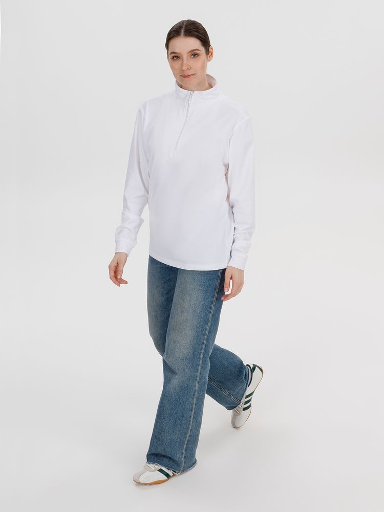 Свитшот на молнии Morfiss, белый / Миниатюра модельного (1000)