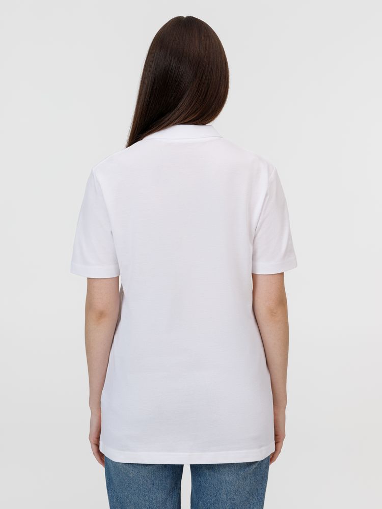 Рубашка поло унисекс Pulse, белая / Миниатюра модельного (1000)