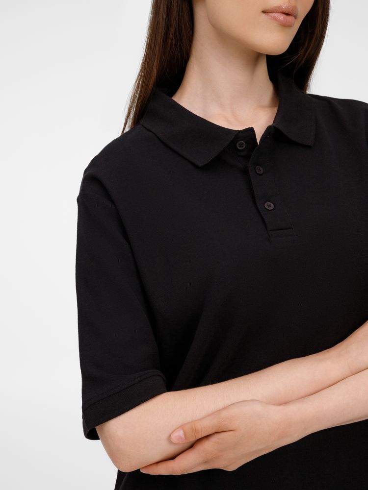 Рубашка поло унисекс Upswing, черная / Миниатюра модельного (1000)