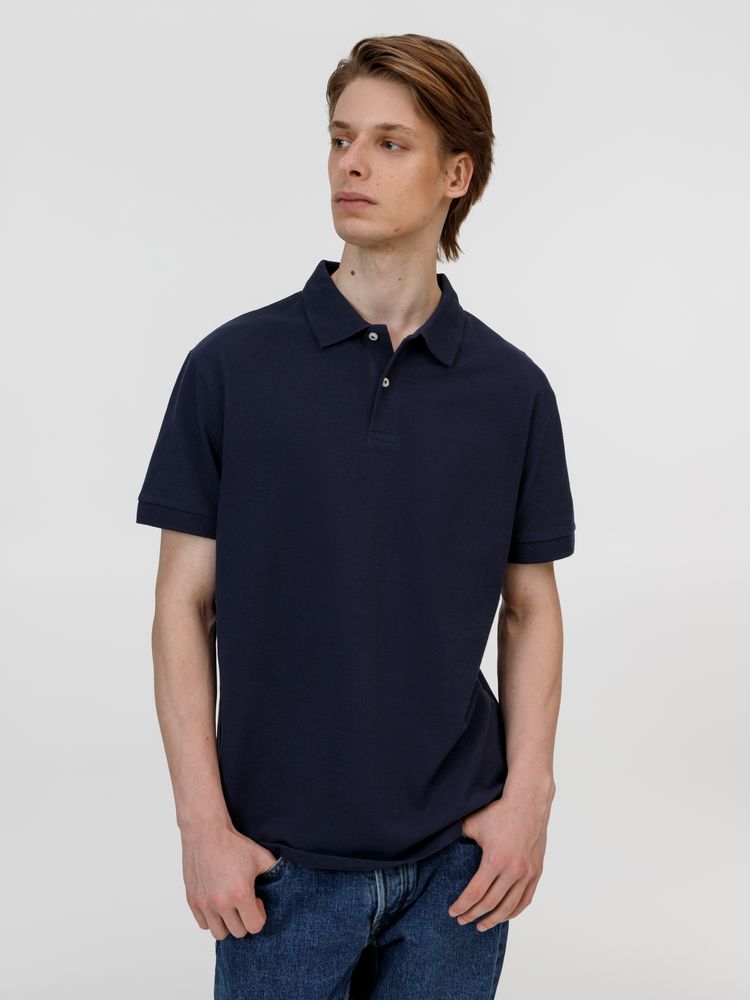 Рубашка поло унисекс Pacific, кобальт (темно-синяя) / Миниатюра модельного (1000)