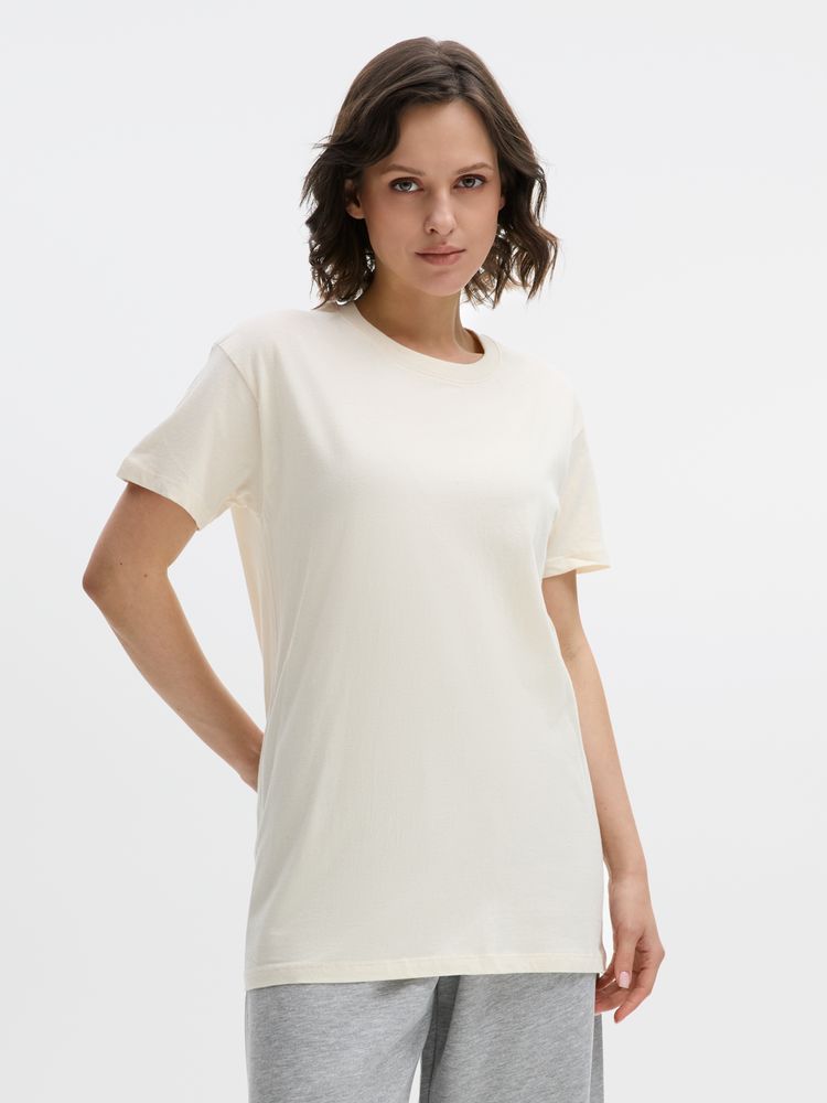 Футболка унисекс Regent 150, светло-бежевая / Миниатюра модельного (1000)