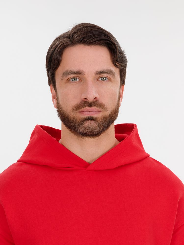 Худи оверсайз унисекс Outshine, красное / Миниатюра модельного (1000)