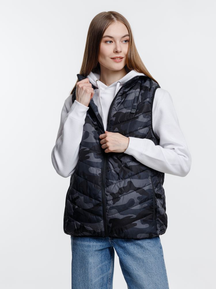 Жилет с подогревом Thermalli Valmorel, серый камуфляж / Миниатюра модельного (1000)