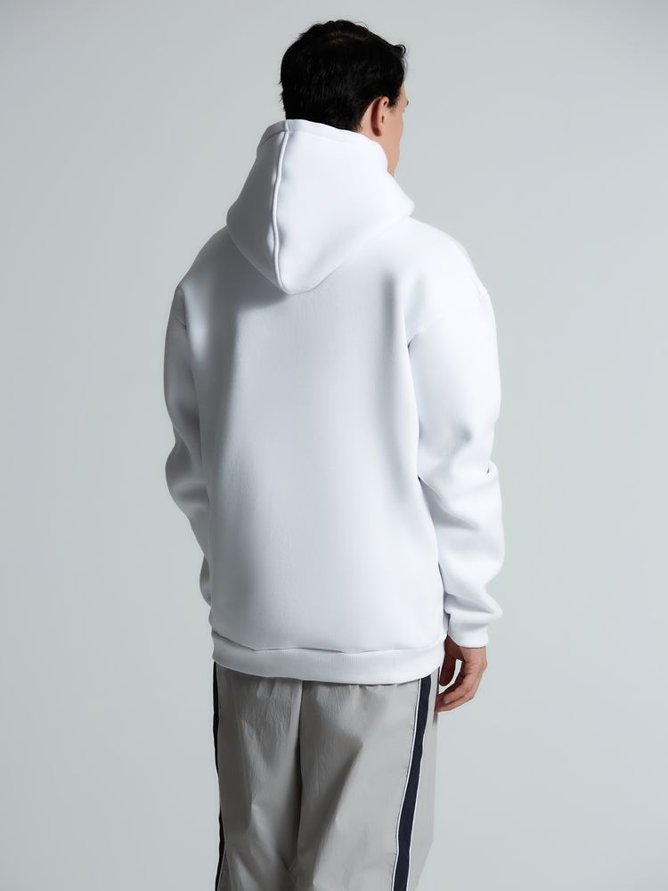 Толстовка унисекс оверсайз Zippy, белая / Миниатюра модельного (1000)