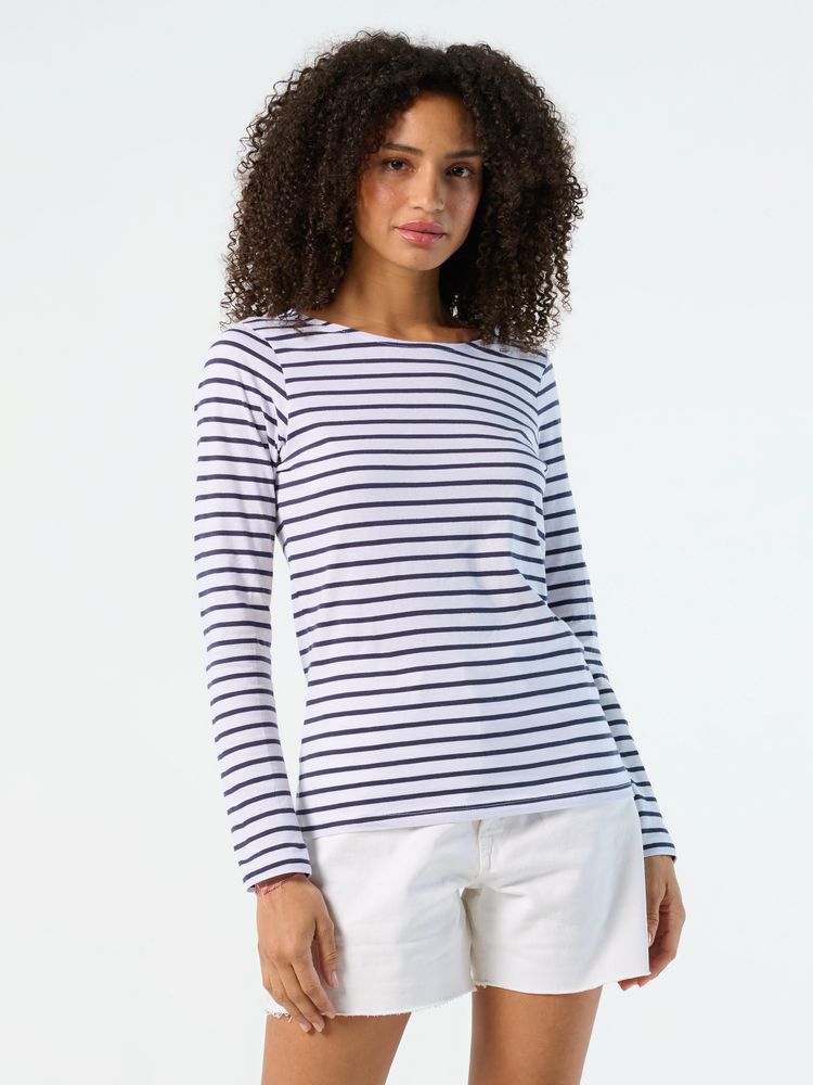 Футболка женская Marine Women, белая с красным / Миниатюра имиджевого (1000)