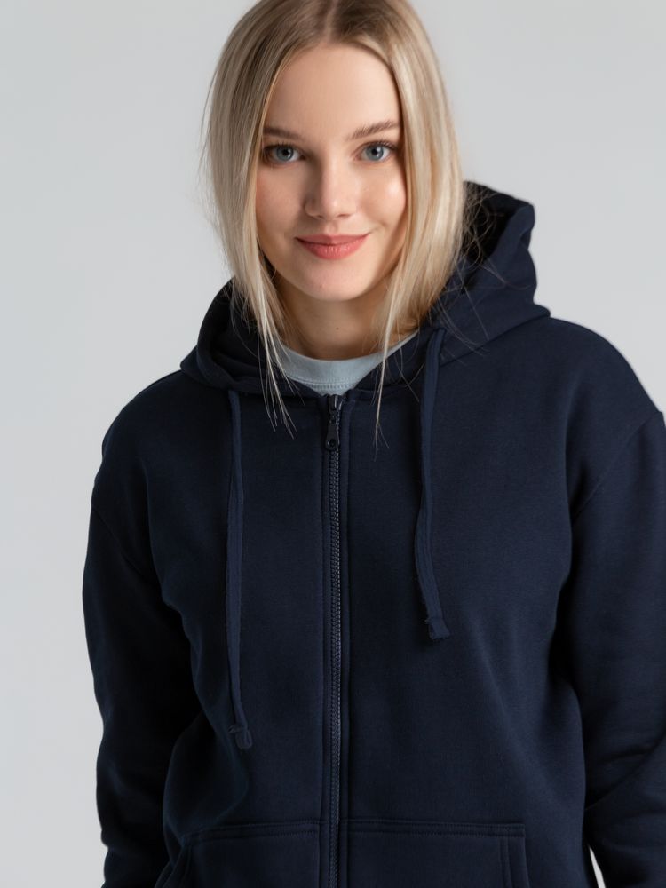 Толстовка на молнии с капюшоном Siverga 2.0 Heavy, темно-синяя / Миниатюра модельного (1000)