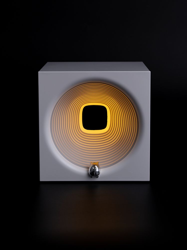 Bluetooth-колонка с подсветкой Volumetric, белая / Миниатюра имиджевого (1000)