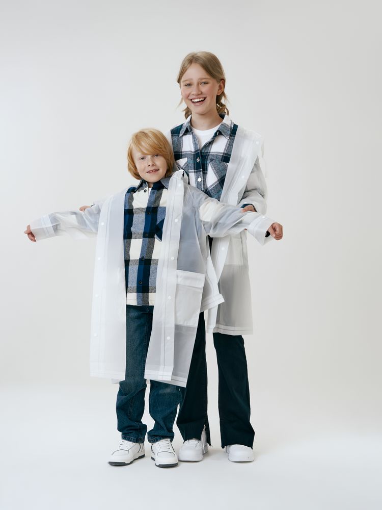 Дождевик детский RainDrop Kids, белый / Миниатюра модельного (1000)