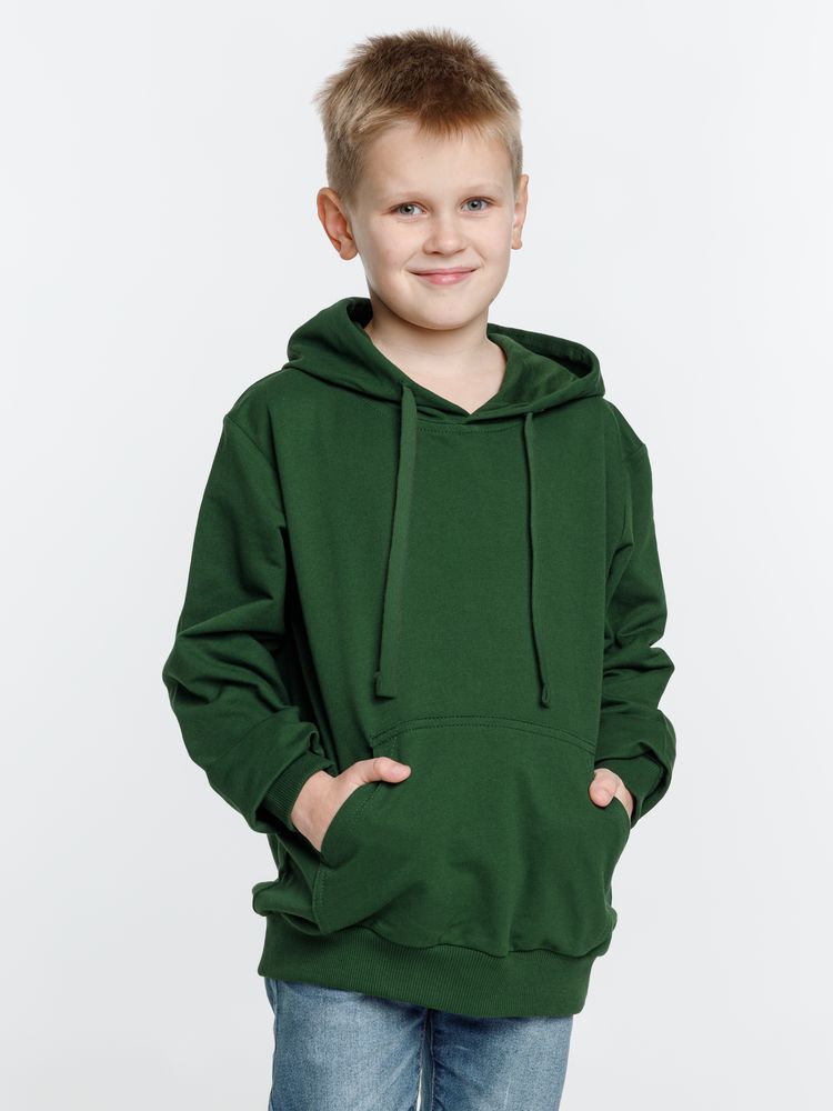 Худи детское Kirenga 2.0 Kids, темно-зеленое / Миниатюра модельного (1000)