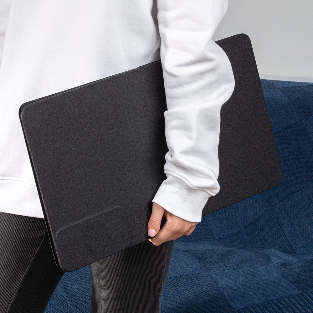 Складной стол для ноутбука с беспроводной зарядкой Kickstand Table, серый / Миниатюра имиджевого (1000)