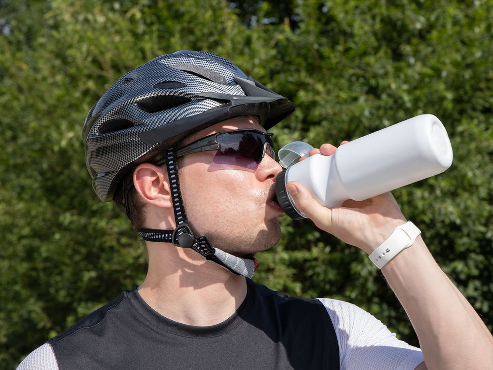 Бутылка для велосипеда Bikescape, белая с черным / Миниатюра имиджевого (1000)