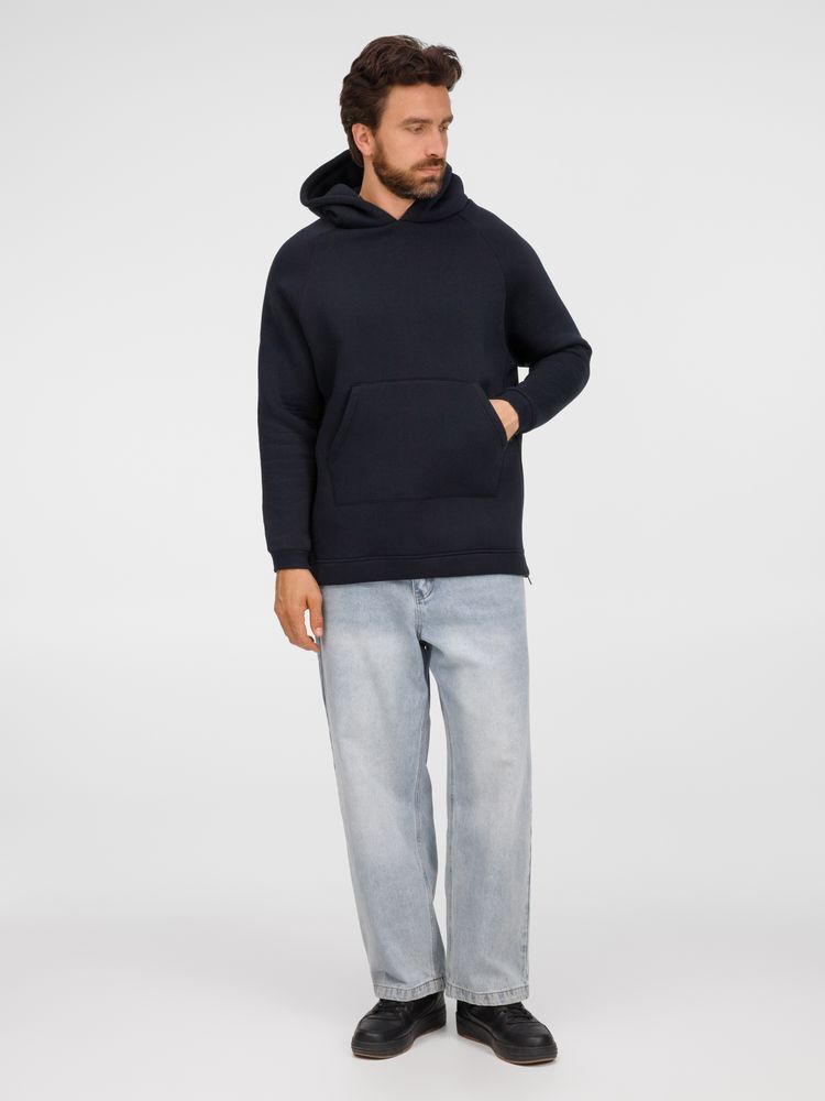 Худи унисекс оверсайз Easy Street, темно-синее / Миниатюра модельного (1000)