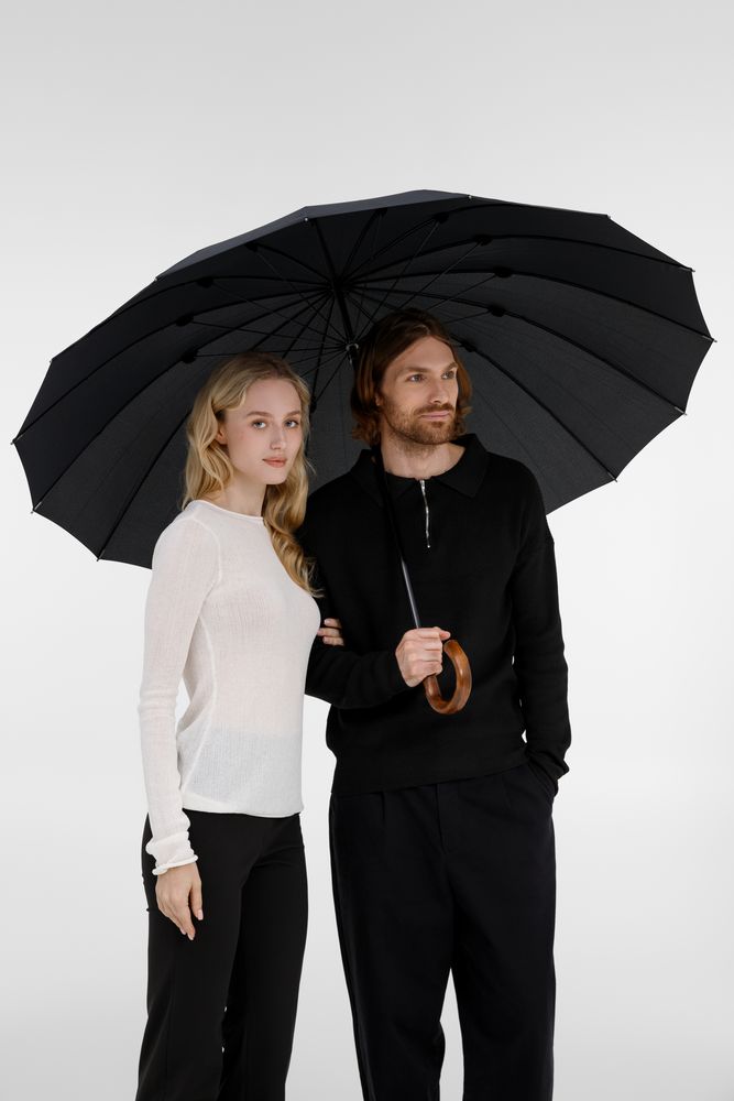 Зонт-трость Big Boss, черный / Миниатюра модельного (1000)