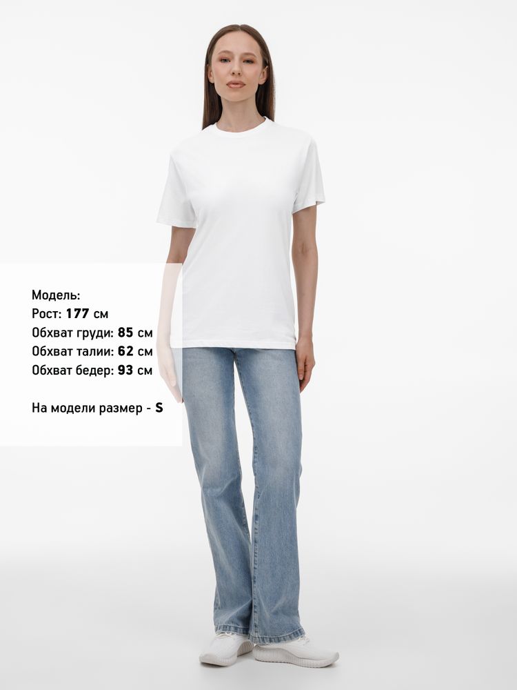 Футболка унисекс T-Bolka 180, белая / Миниатюра модельного (1000)