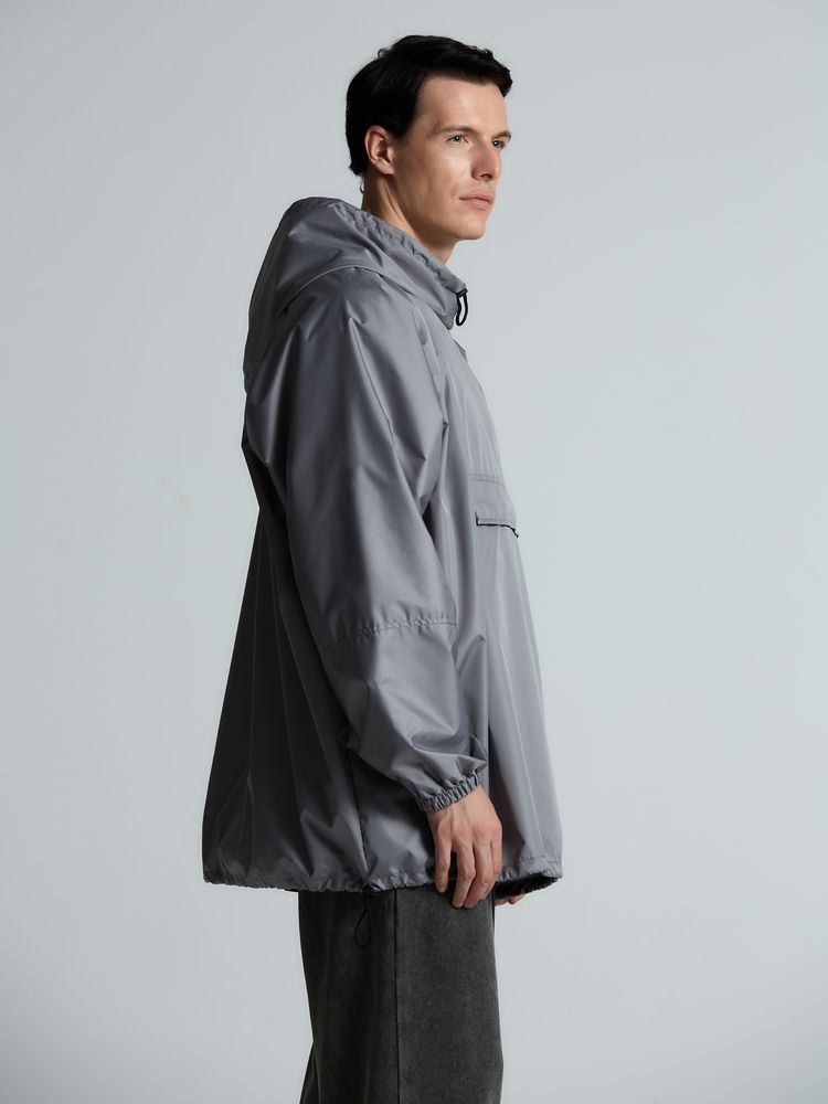 Дождевик-анорак Hard Work, укороченный, серый, единый размер / Миниатюра модельного (1000)