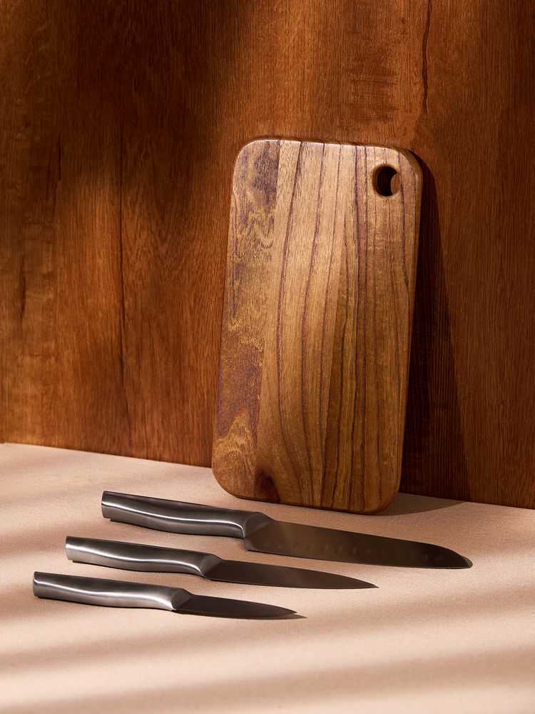 Набор для мяса Meateam с ножами и разделочной доской / Миниатюра имиджевого (1000)