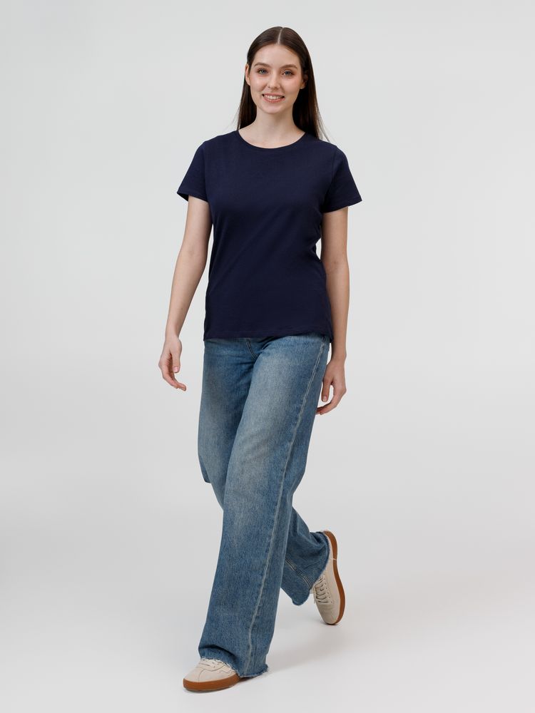 Футболка женская E150, темно-синяя / Миниатюра модельного (1000)