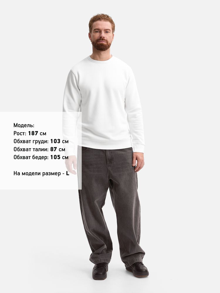 Толстовка унисекс Sully, белая / Миниатюра модельного (1000)