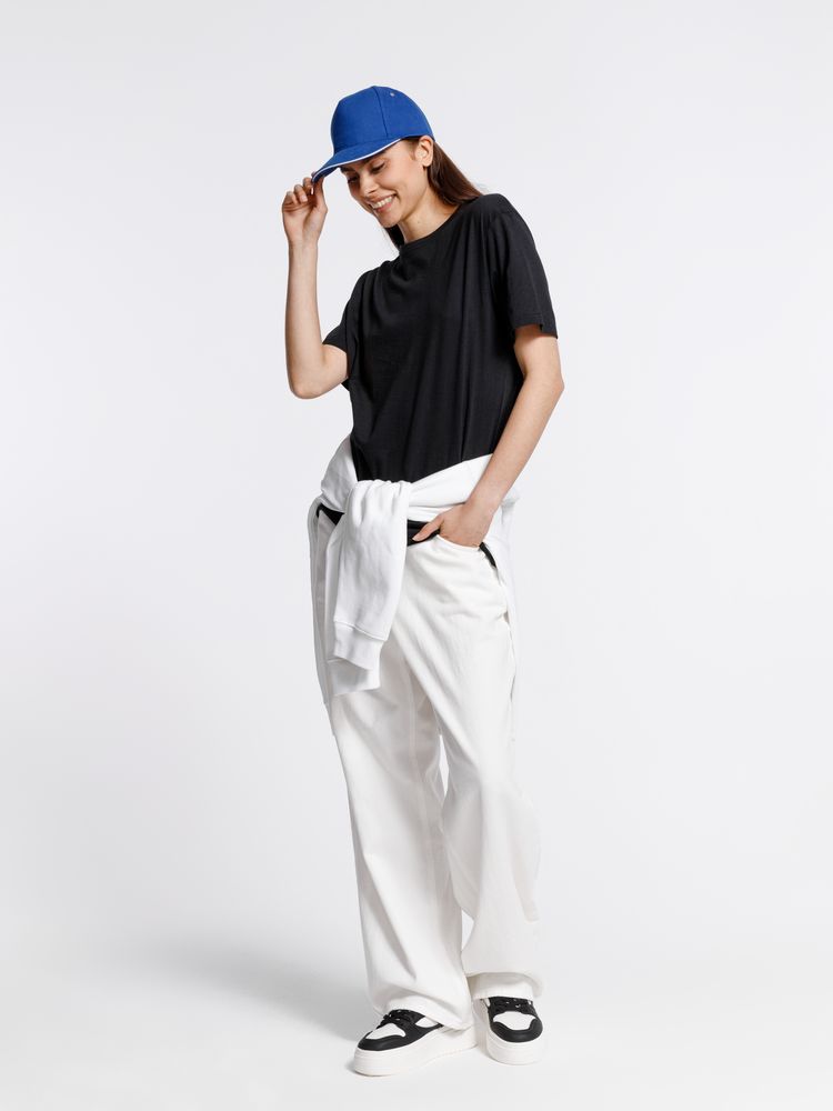 Бейсболка Classic, ярко-синяя с белым кантом / Миниатюра модельного (1000)