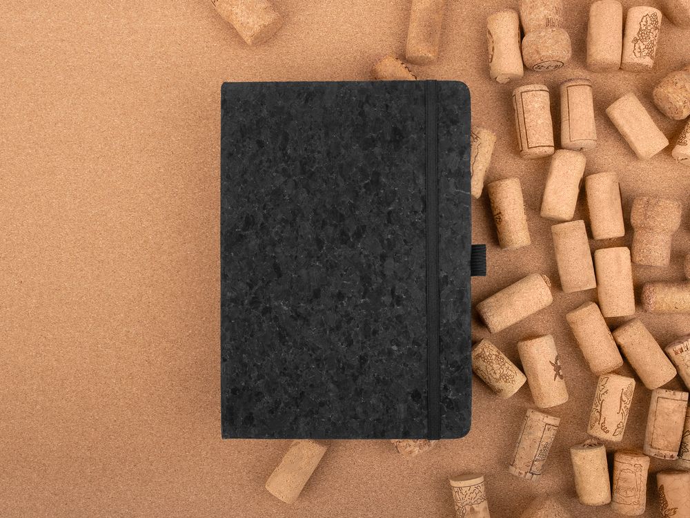 Блокнот Cork County, черный / Миниатюра имиджевого (1000)