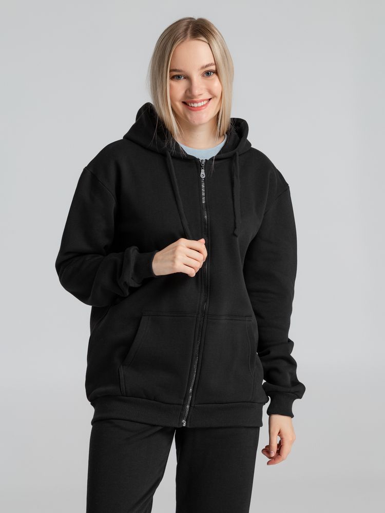 Толстовка на молнии с капюшоном Siverga 2.0 Heavy, черная / Миниатюра модельного (1000)