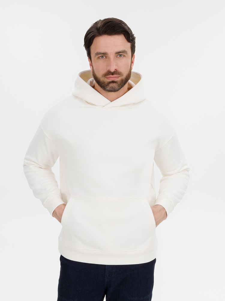 Худи оверсайз унисекс Snuggie, молочно-белое / Миниатюра модельного (1000)