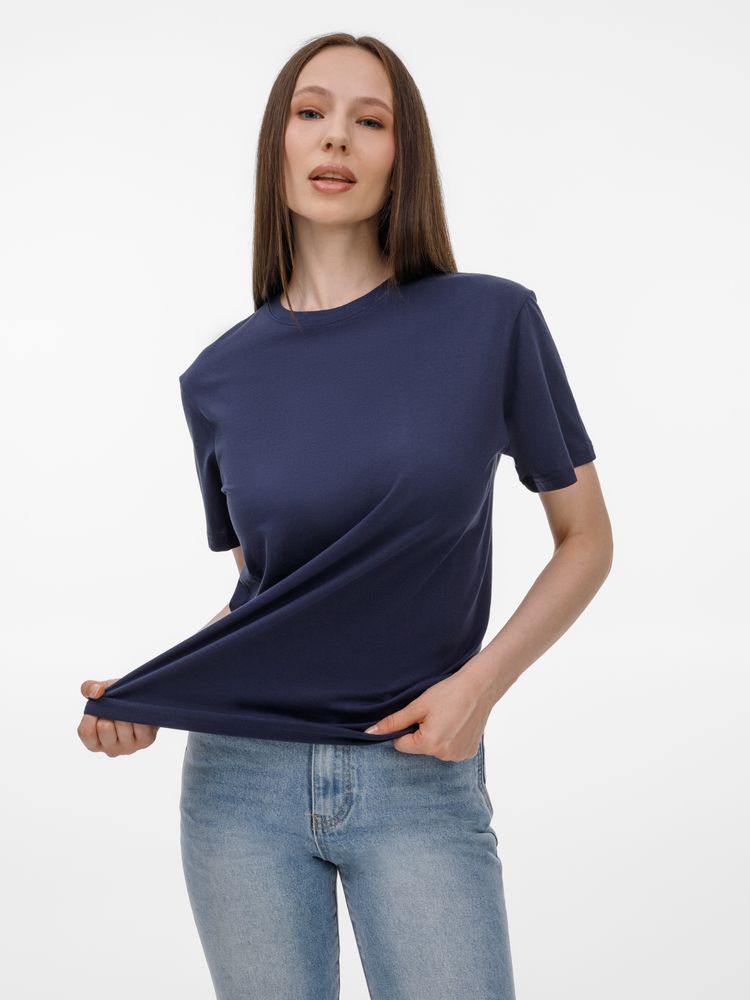 Футболка унисекс T-Bolka 180, темно-синяя / Миниатюра модельного (1000)