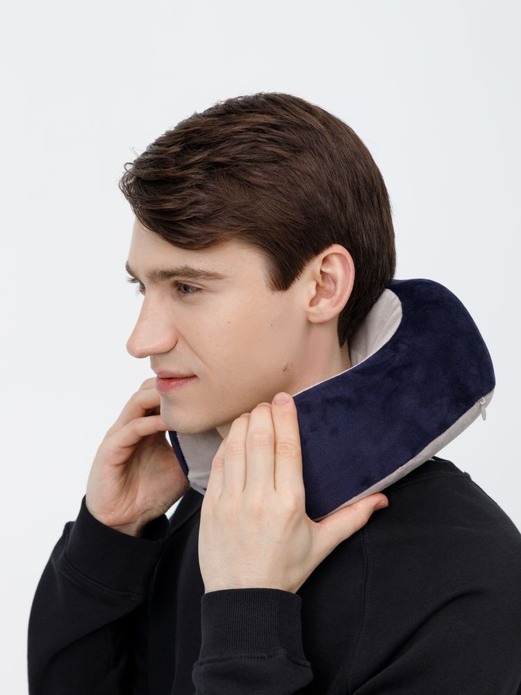 Дорожная подушка-массажер inRelax, синяя / Миниатюра модельного (1000)