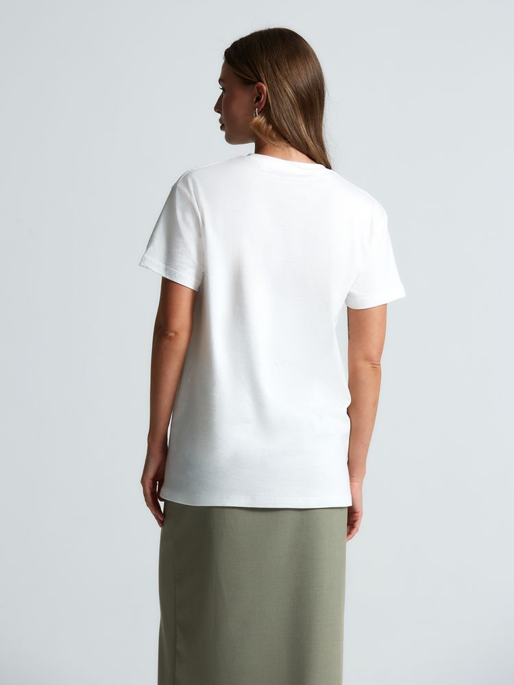 Футболка унисекс T-Bolka 160, белая (белоснежная) / Миниатюра модельного (1000)