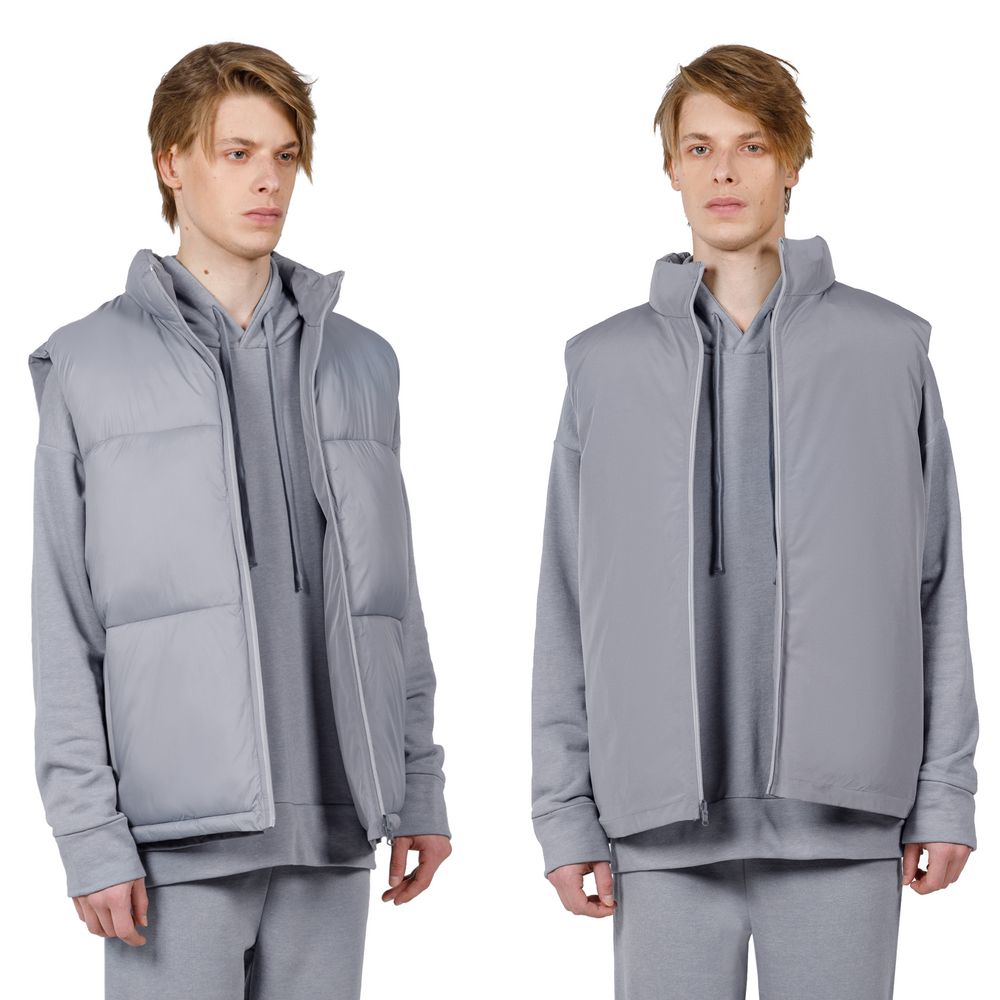 Жилет двусторонний V2, серый / Миниатюра модельного (1000)