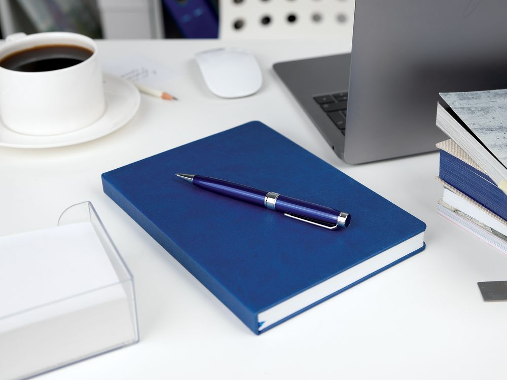 Ручка шариковая Broad Ring, глянцевая, темно-синяя / Миниатюра имиджевого (1000)