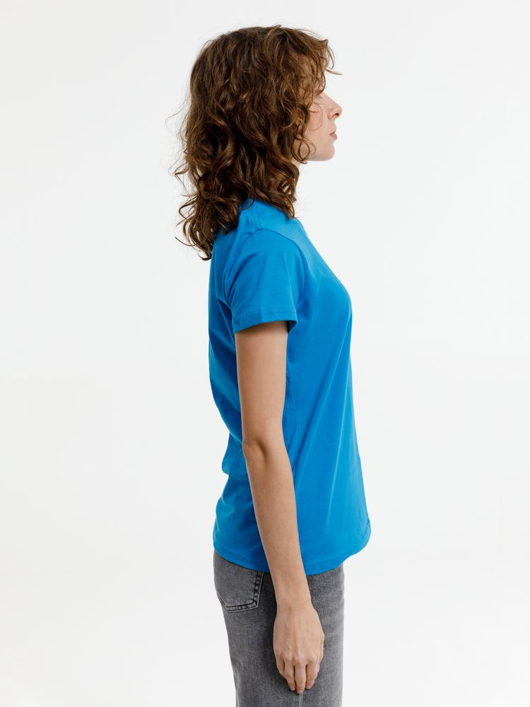 Футболка женская T-bolka Lady, бирюзовая / Миниатюра модельного (1000)