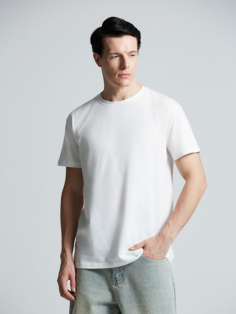 Футболка унисекс T-Bolka 160, белая (белоснежная) / Миниатюра модельного (1000)