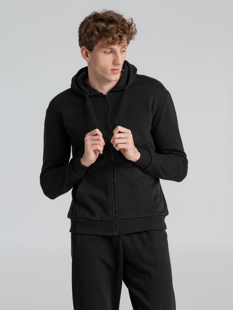 Толстовка на молнии с капюшоном Siverga 2.0 Heavy, черная / Миниатюра модельного (1000)