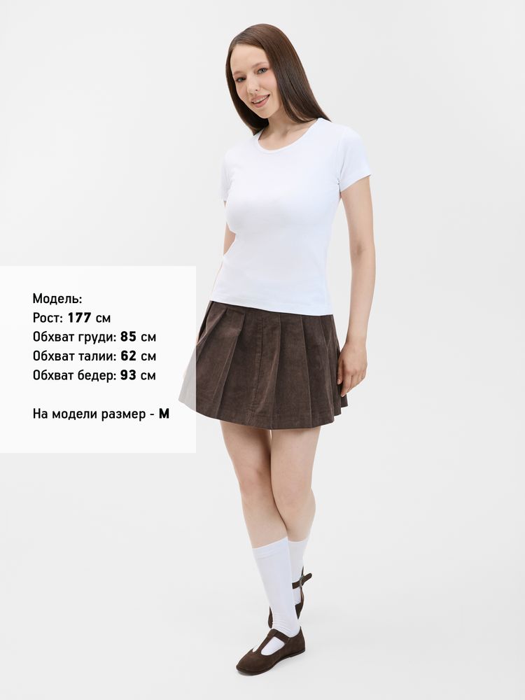 Футболка женская с круглым вырезом Lady 220 белая / Миниатюра модельного (1000)