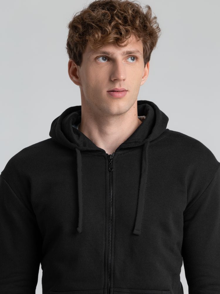 Толстовка на молнии с капюшоном Siverga 2.0 Heavy, черная / Миниатюра модельного (1000)