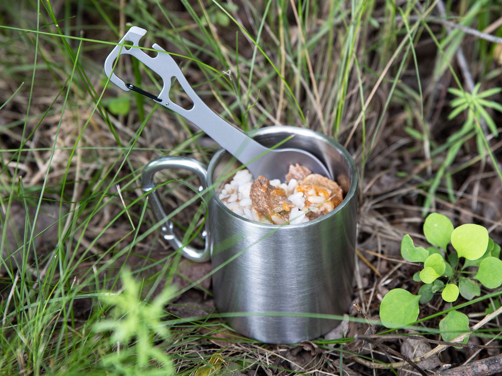 Походный столовый прибор Twin Win, стальной / Миниатюра имиджевого (1000)